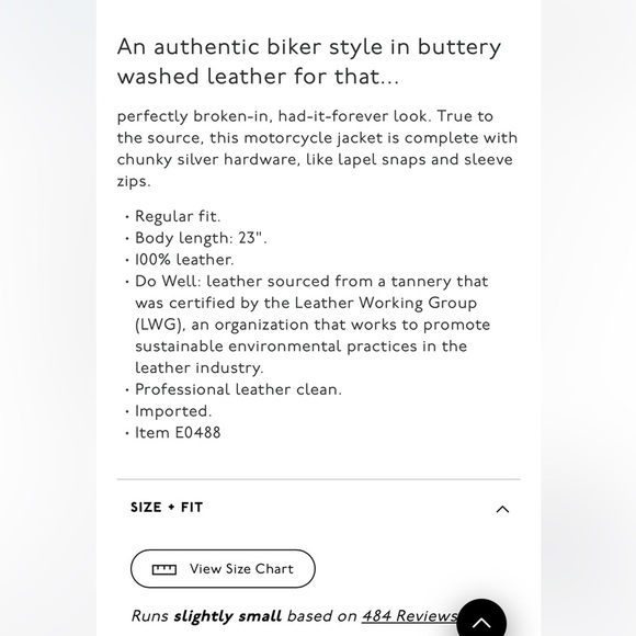 Madewell The Washed Leather Motorcycle Jacket in true black buttery soft XXS NEW - Picture 14 of 17